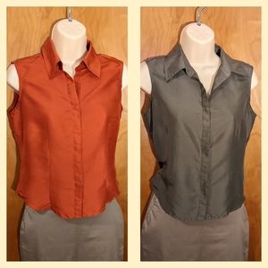 2 Silk tops for fall!